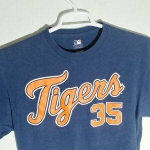 MLB Genuine Merchandise Detroit Tigers T-Shirt 35 Verlander Mens Large Tee